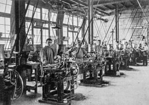 industria funzionante a vapore 